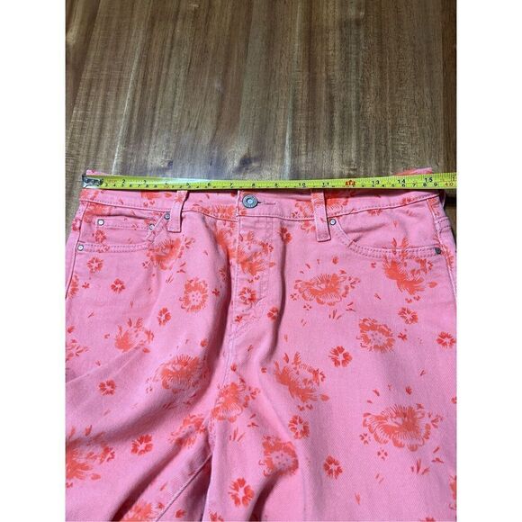 LEVIS 512 PERFECTLY SLIMMING STRAIGHT LEG CORAL FLORAL DENIM JEANS W30/L30 - Picture 4 of 6